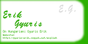 erik gyuris business card